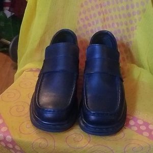 Doc Martens Air Wair chunky heeled black loafer